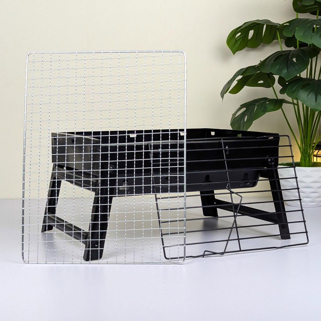 17-Inch Portable Charcoal BBQ Grill Maker