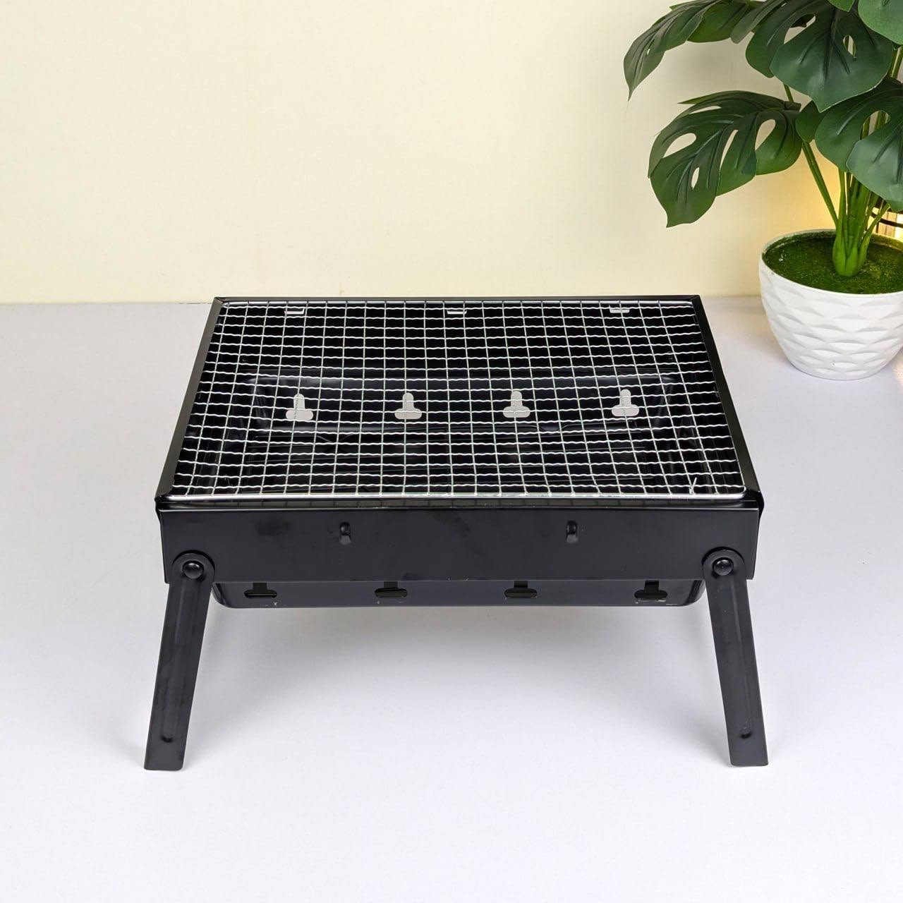 17-Inch Portable Charcoal BBQ Grill Maker