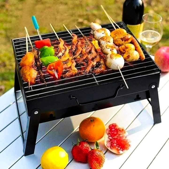 17-Inch Portable Charcoal BBQ Grill Maker