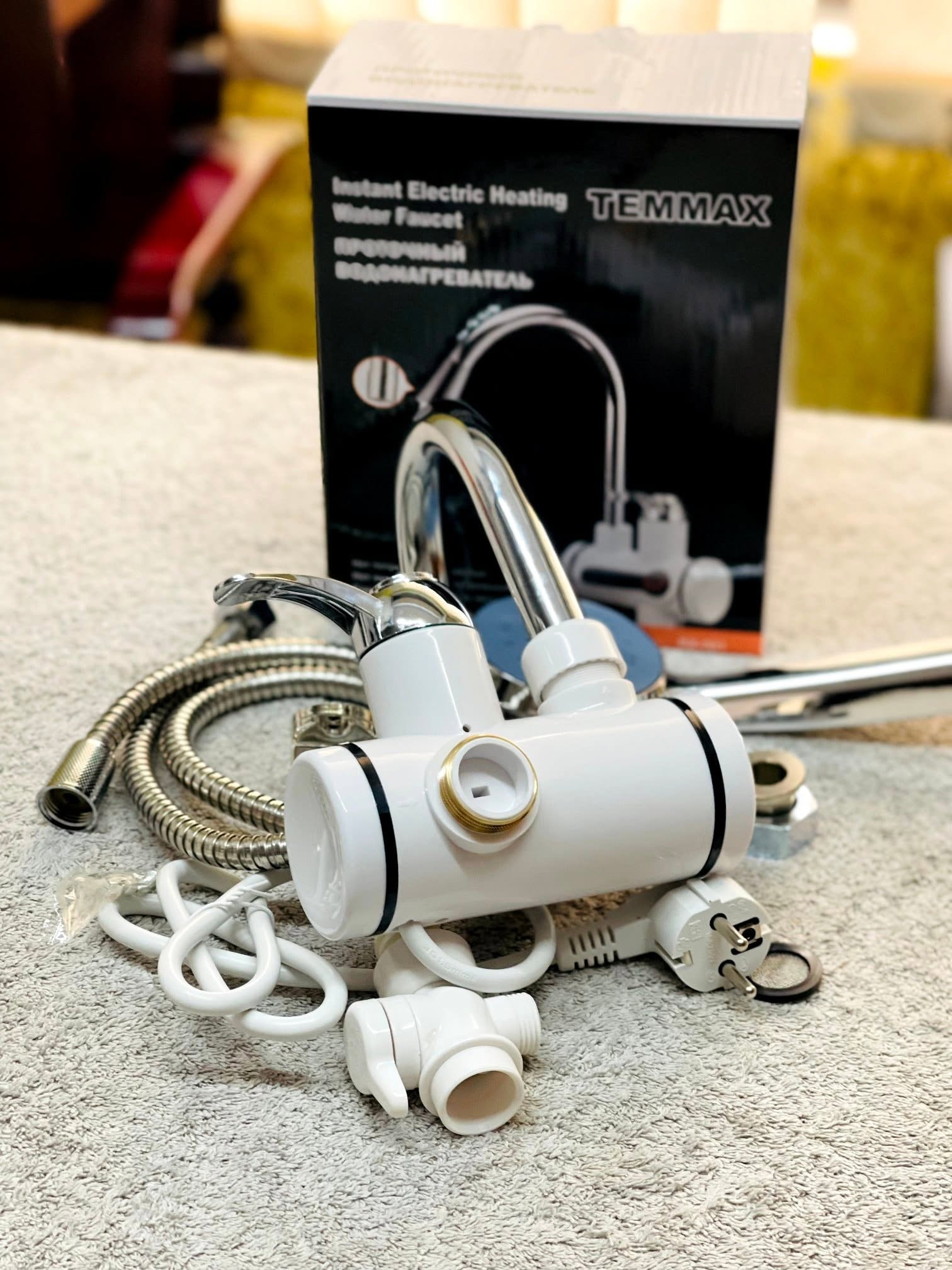 Instant Electric Water Heater Tap with Shower 3000W 